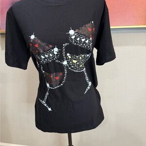 Black Graphic Short Sleeve Tee